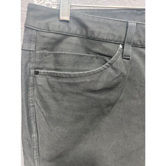 Lululemon ABC Classic-Fit 5 Pockets Warpstreme Chinos Pants Black Men Size 32x28 - Picture 4 of 11